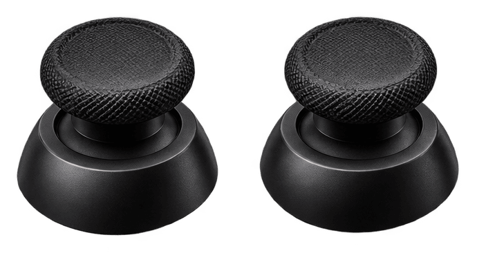 Two GameCosmos concave thumbstick grip caps with textured faces