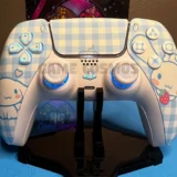 Sanrio Cinnamoroll - RGB LED - Soft Touch WHT - Custom Controller For PS5 Or PC