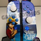 One Piece Straw Hat Luffy - RGB LED - Custom Joycons for the Nintendo Switch