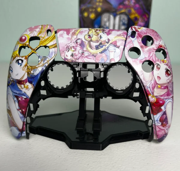 Sailor Moon And Chibiusa - RGB LED - Custom Wireless Controller for PS5 or PC - Image 9