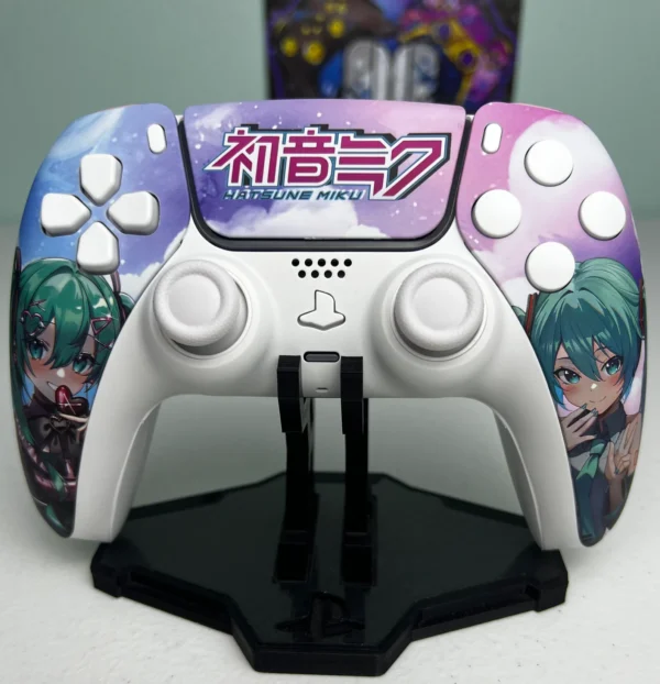 Hatsune Miku - RGB LED - Custom Wireless Controller For PS5 Or PC - Image 8