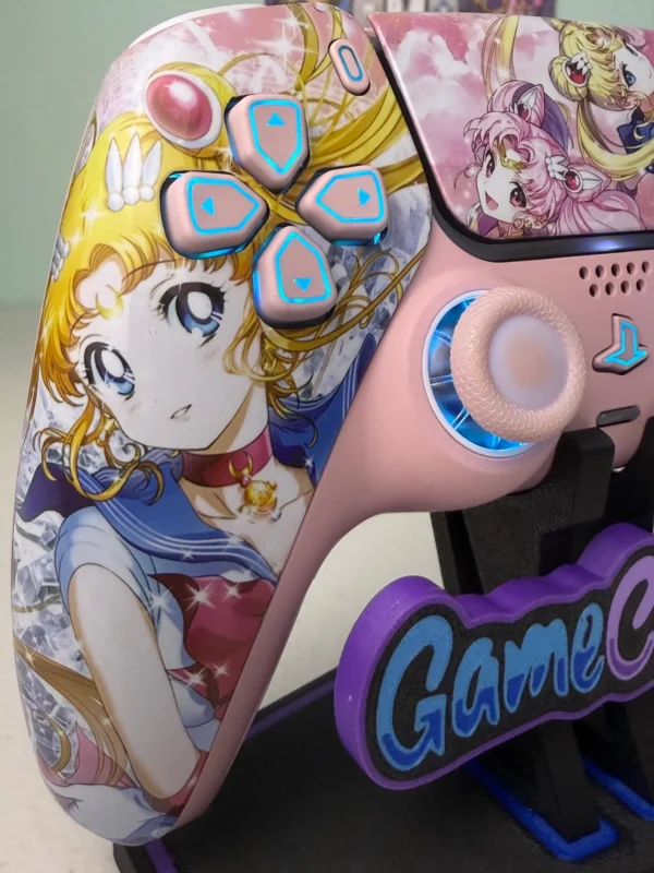 Sailor Moon And Chibiusa - RGB LED - Custom Wireless Controller for PS5 or PC - Image 6