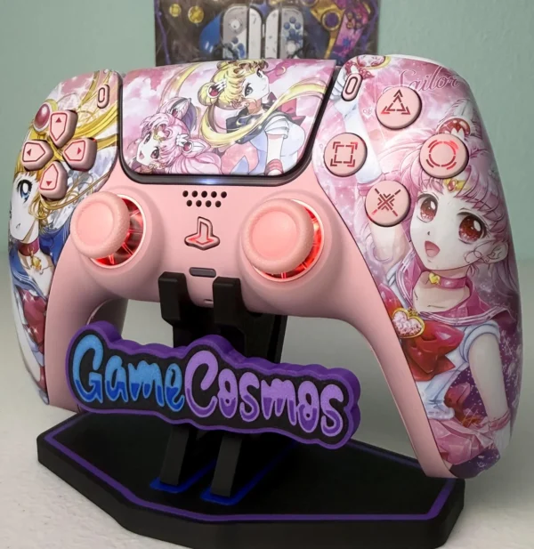 Sailor Moon And Chibiusa - RGB LED - Custom Wireless Controller for PS5 or PC - Image 5