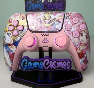 Sailor Moon And Chibiusa - RGB LED - Custom Wireless Controller for PS5 or PC