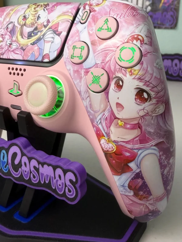 Sailor Moon And Chibiusa - RGB LED - Custom Wireless Controller for PS5 or PC - Image 7