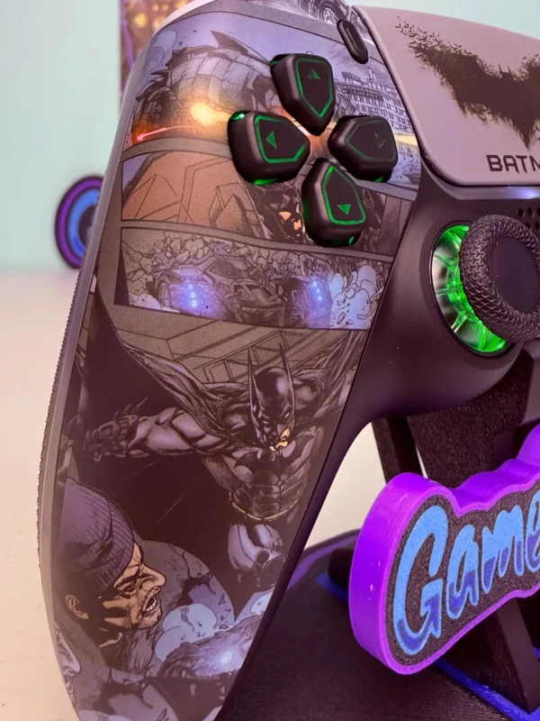 DC Comics Batman - Dark Knight Manga - RGB LED - Custom Controller For PS5 Or PC - Image 3