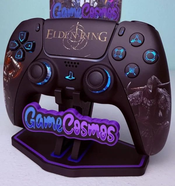 Elden Ring- RGB LED - Soft Touch Black - Custom Wireless Controller for PS5 Or PC - Image 2