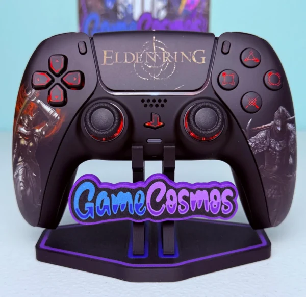 Elden Ring- RGB LED - Soft Touch Black - Custom Wireless Controller for PS5 Or PC