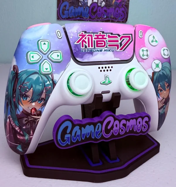 Hatsune Miku - RGB LED - Custom Wireless Controller For PS5 Or PC - Image 3