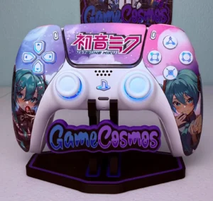 Hatsune Miku - RGB LED - Custom Wireless Controller For PS5 Or PC