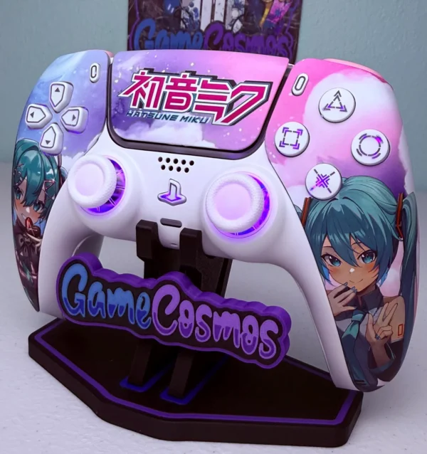 Hatsune Miku - RGB LED - Custom Wireless Controller For PS5 Or PC - Image 5