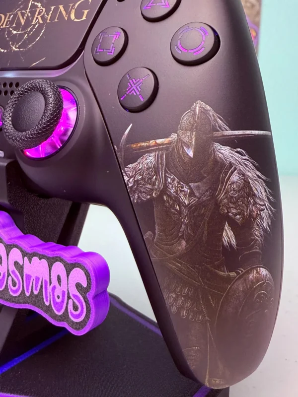 Elden Ring- RGB LED - Soft Touch Black - Custom Wireless Controller for PS5 Or PC - Image 5