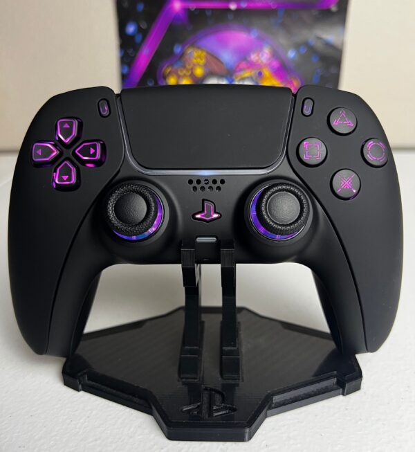Soft Touch Midnight Black - RGB LED - Custom Wireless Controller for PS5 Or PC