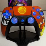 Goku DragonBallZ DBZ - RGB LED - Custom Wireless Controller For PS5 Or PC