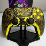 Gold Dragon Theme - Custom Wireless Controller for PS5 Or PC