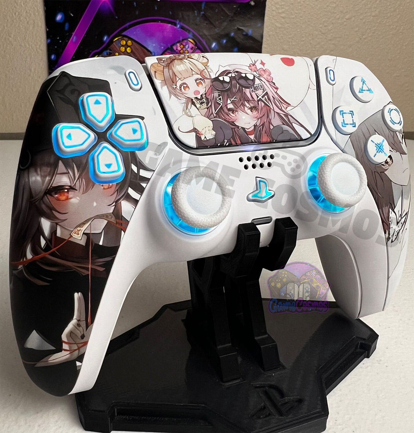 Anime Girl Theme – RGB LED – Custom Wireless Controller for PS5 Or PC ...
