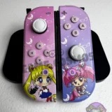 Sailor Moon And Chibiusa - RGB LED - Custom Joycons for the Nintendo Switch