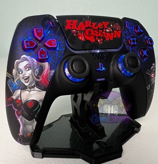 Comic Book Villainess Theme - RGB LED - Custom Wireless Controller for PS5 Or PC - Image 7