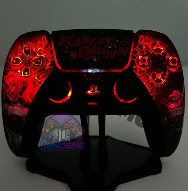 Comic Book Villainess Theme - RGB LED - Custom Wireless Controller for PS5 Or PC - Image 2