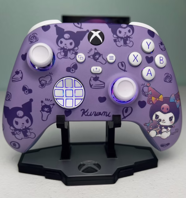 Sanrio Kuromi - Soft Violet - RGB LED - Custom Controller For Xbox Or PC