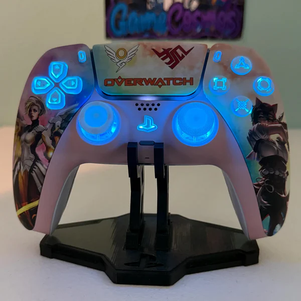 Blizzard Overwatch 2 - Mercy Kiriko - RGB LED - Custom Controller For PS5 Or PC - Image 4