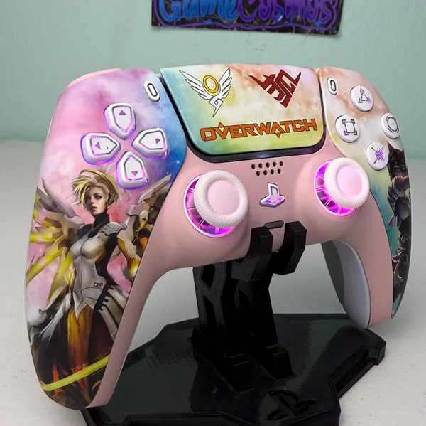 Blizzard Overwatch 2 - Mercy Kiriko - RGB LED - Custom Controller For PS5 Or PC - Image 3