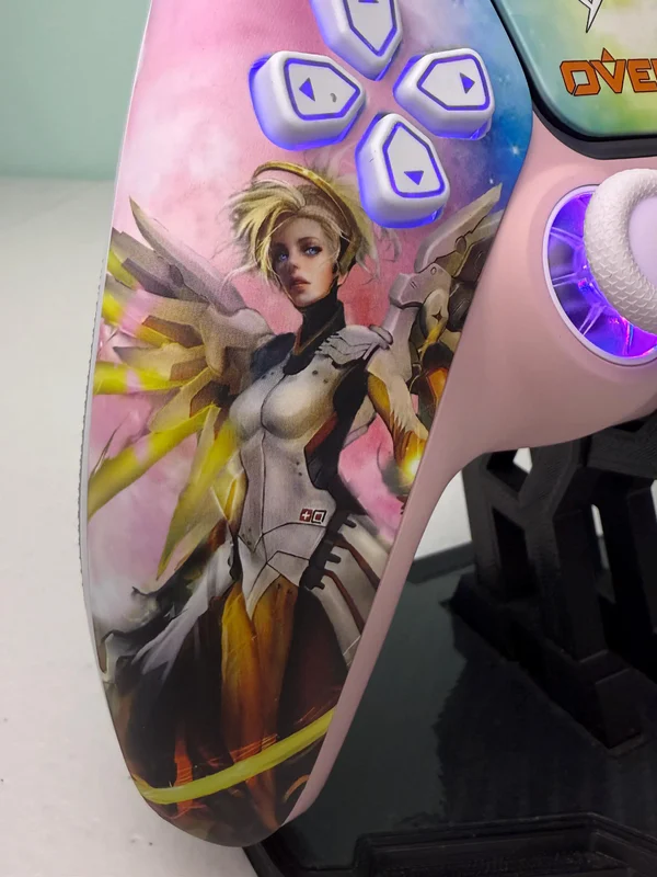 Blizzard Overwatch 2 - Mercy Kiriko - RGB LED - Custom Controller For PS5 Or PC - Image 7