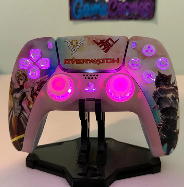 Blizzard Overwatch 2 - Mercy Kiriko - RGB LED - Custom Controller For PS5 Or PC - Image 5