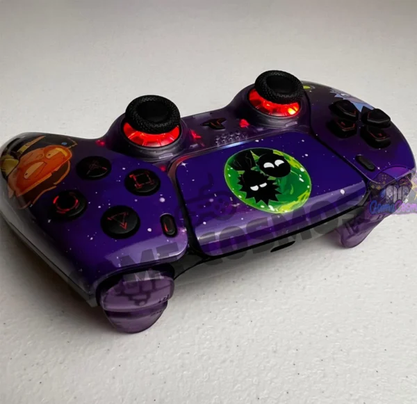 Rick & Morty- Atomic Purple Galaxy - RGB LED - Custom Wireless Controller for PS5 Or PC - Image 4