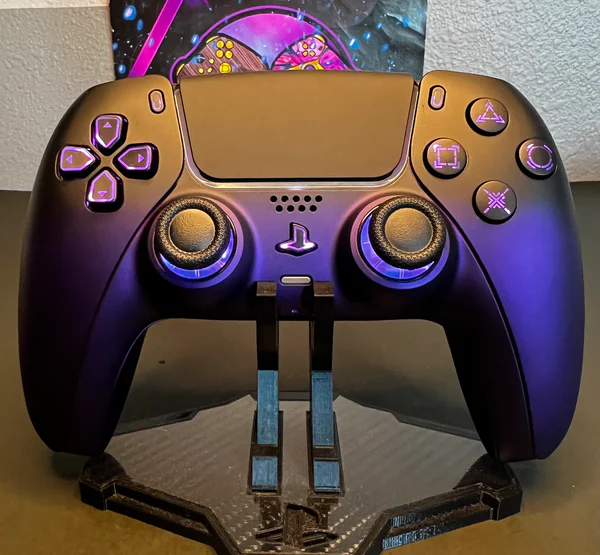 Gradient Matte Purple Black - RGB LED - Custom Wireless Controller for PS5 Or PC