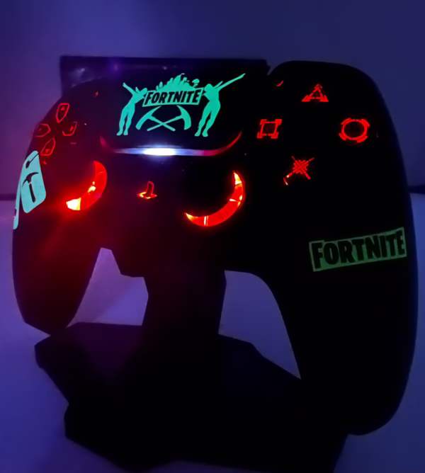 Fortnite - Glow In The Dark - RGB LED - Custom Wireless Controller for PS5 Or PC - Image 6