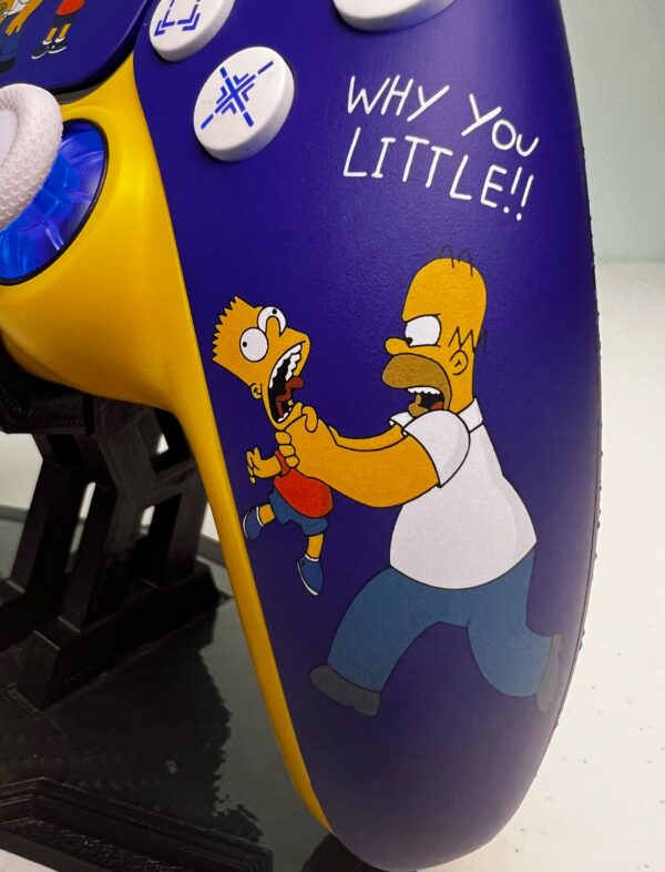 The Simpsons - Homer & Bart Simpson - RGB LED - Custom Controller For PS5 Or PC - Image 7