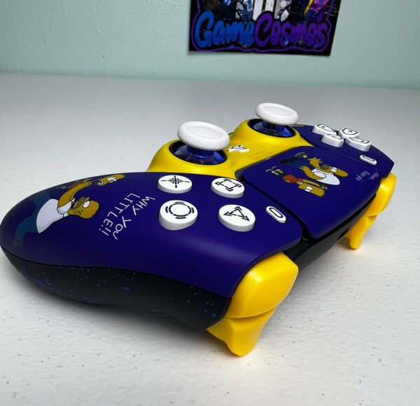 The Simpsons - Homer & Bart Simpson - RGB LED - Custom Controller For PS5 Or PC - Image 8