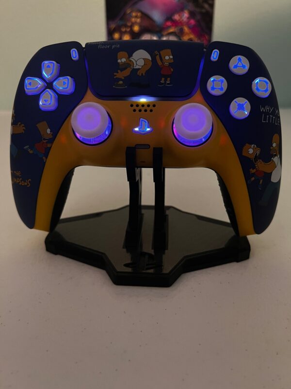 The Simpsons - Homer & Bart Simpson - RGB LED - Custom Controller For PS5 Or PC - Image 2