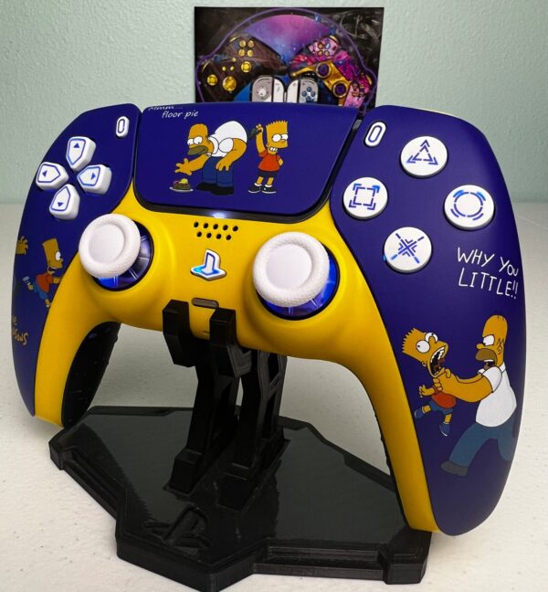 The Simpsons - Homer & Bart Simpson - RGB LED - Custom Controller For PS5 Or PC - Image 4