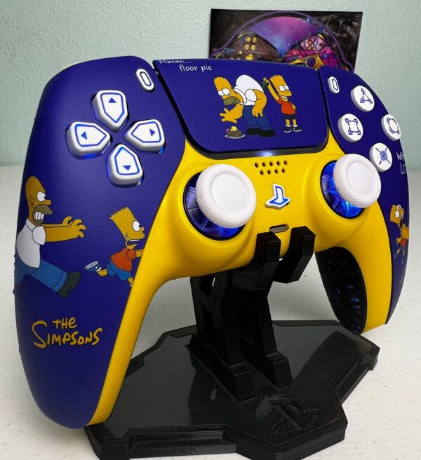 The Simpsons - Homer & Bart Simpson - RGB LED - Custom Controller For PS5 Or PC - Image 3