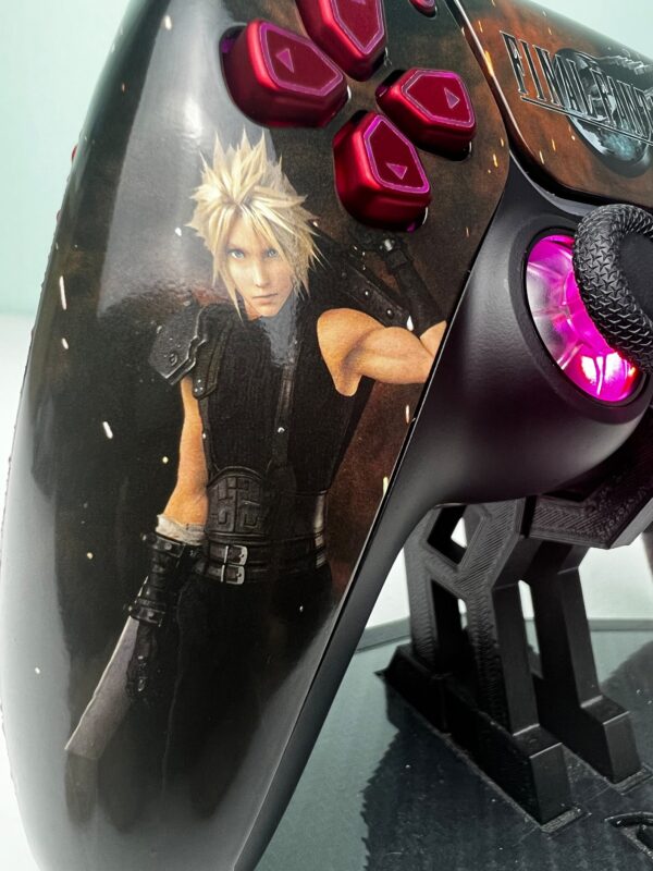 Final Fantasy 7 FF7 Cloud Sephiroth Custom Replacement Shell For PS5 Controller - Image 3