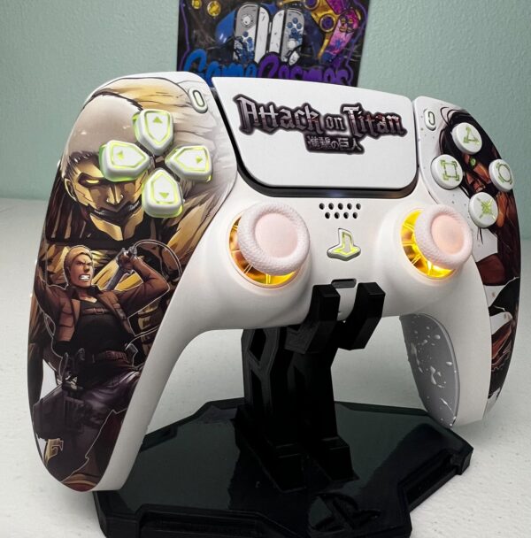Attack On Titan - RGB LED - Custom Wireless Controller for PS5 Or PC - Image 4