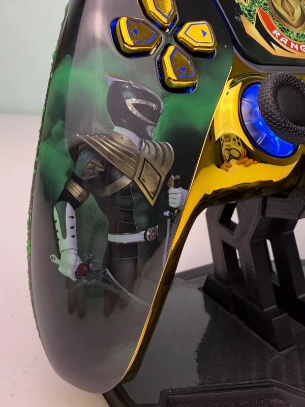 Mighty Morphin Power Rangers - RGB LED - Custom Wireless Controller 4 PS5 Or PC - Image 3