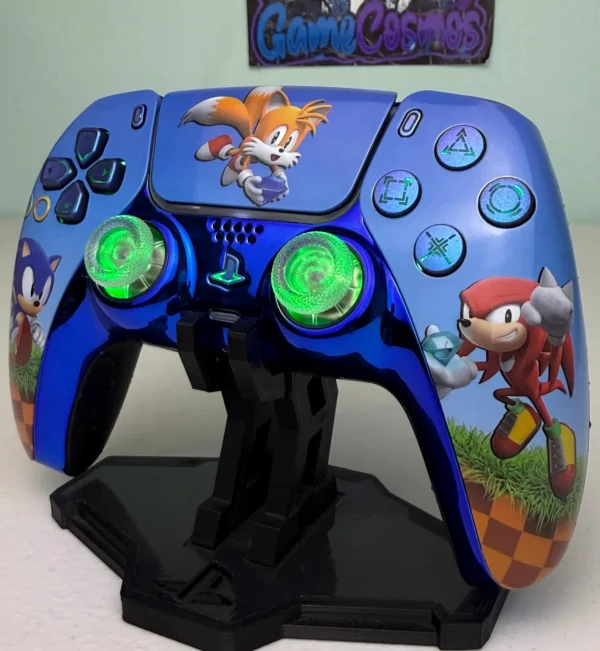 Sonic The Hedgehog - RGB LED - Custom Wireless Controller for PS5 Or PC - Image 4