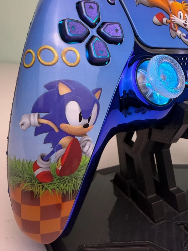 Sonic The Hedgehog - RGB LED - Custom Wireless Controller for PS5 Or PC - Image 2