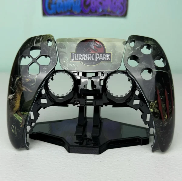 Jurrasic Park - RGB LED - Jungle Green Custom Wireless Controller for PS5 Or PC - Image 7