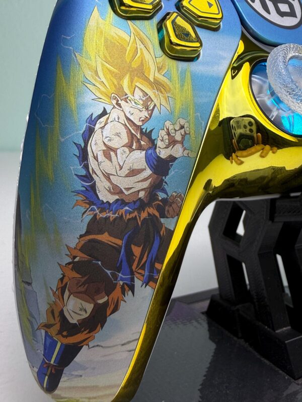 Dragonball Z Goku Vs Vegeta - RGB LED - Custom Wireless Controller for PS5 Or PC - Image 5
