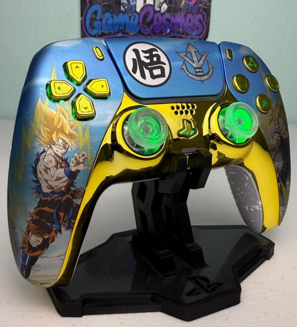 Dragonball Z Goku Vs Vegeta - RGB LED - Custom Wireless Controller for PS5 Or PC - Image 4