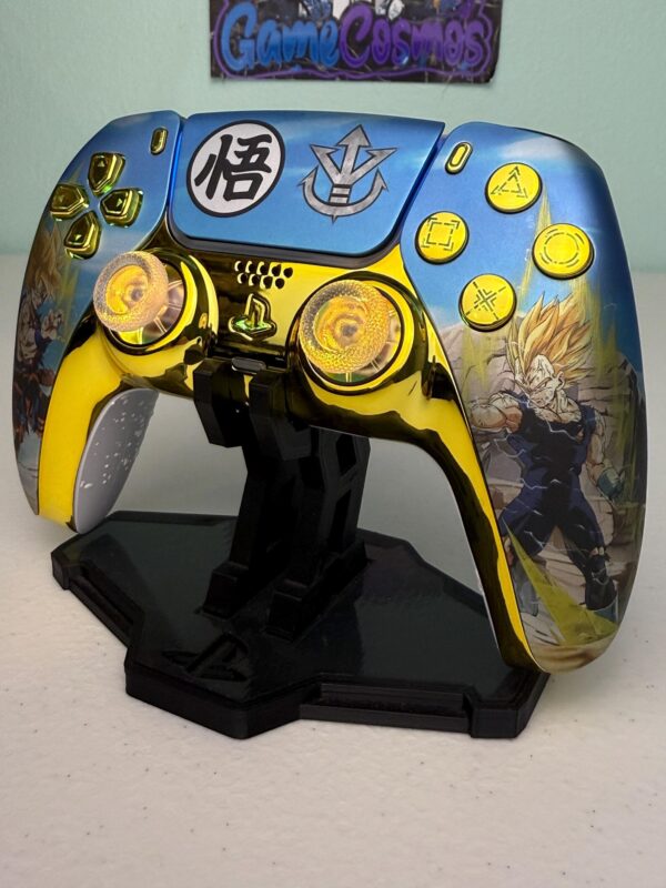 Dragonball Z Goku Vs Vegeta - RGB LED - Custom Wireless Controller for PS5 Or PC - Image 2