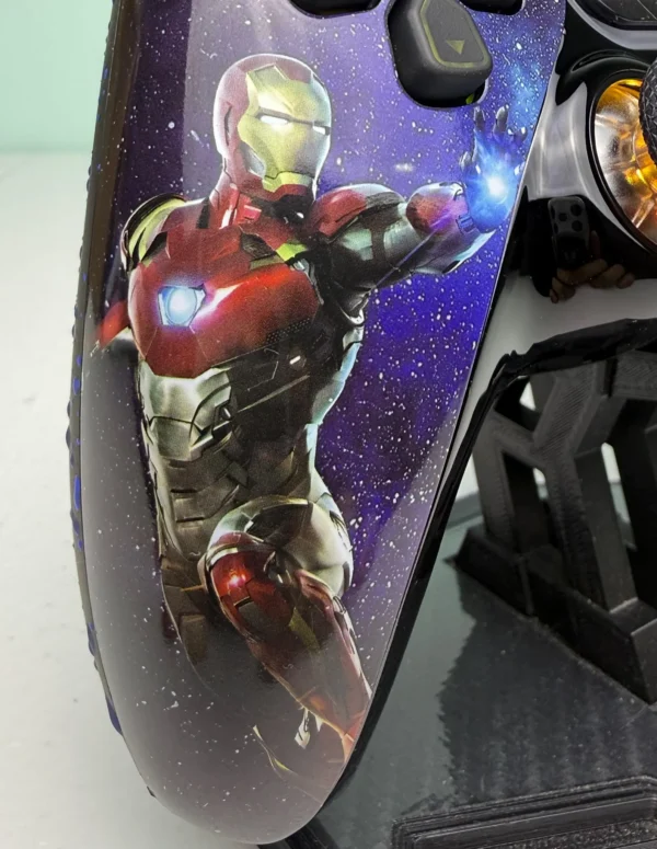Marvel IronMan In Space - RGB LED - Custom Wireless Controller for PS5 Or PC - Image 3