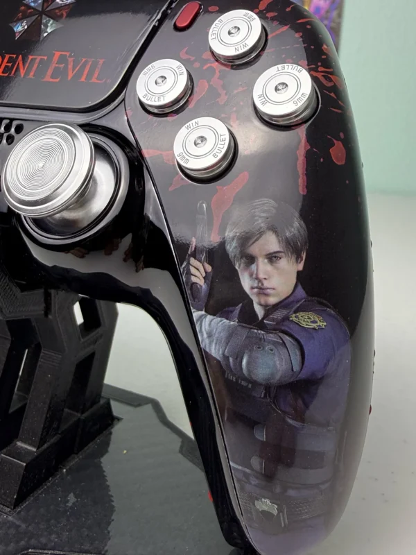 Resident Evil Leon Kennedy - Real Metal - Custom Wireless Controller 4 PS5 Or PC - Image 3