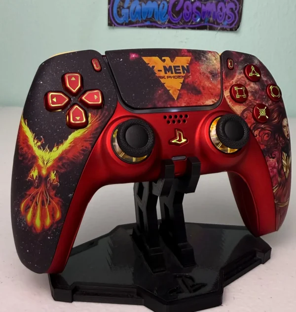 X-Men Dark Phoenix - RGB LED - Custom Wireless Controller for PS5 Or PC - Image 4