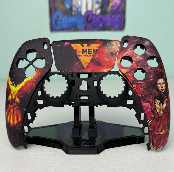 X-Men Dark Phoenix - RGB LED - Custom Wireless Controller for PS5 Or PC - Image 9