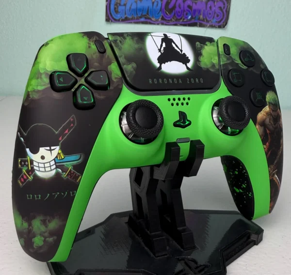 Roronoa Zoro One Piece - RGB LED - Custom Wireless Controller for PS5 Or PC - Image 4